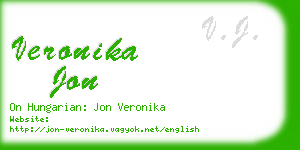 veronika jon business card